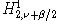 $H^1_{2,u+\beta/2}$