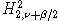 $H^2_{2,u+\beta/2}$